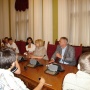 20 June 2011 National Assembly Speaker Prof. Dr Slavica Djukic-Dejanovic and Secretary General Veljko Odalovic talk to Kragujevac Polytechnic School students.